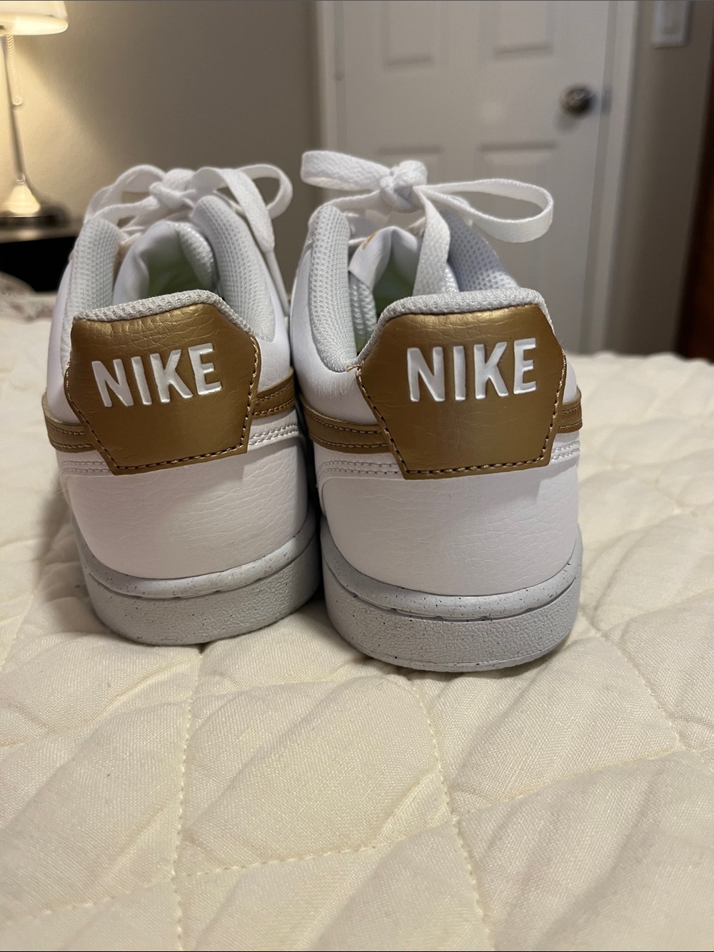 Nike Court Vision Low - white/gold 7 - Picture 3 of 7